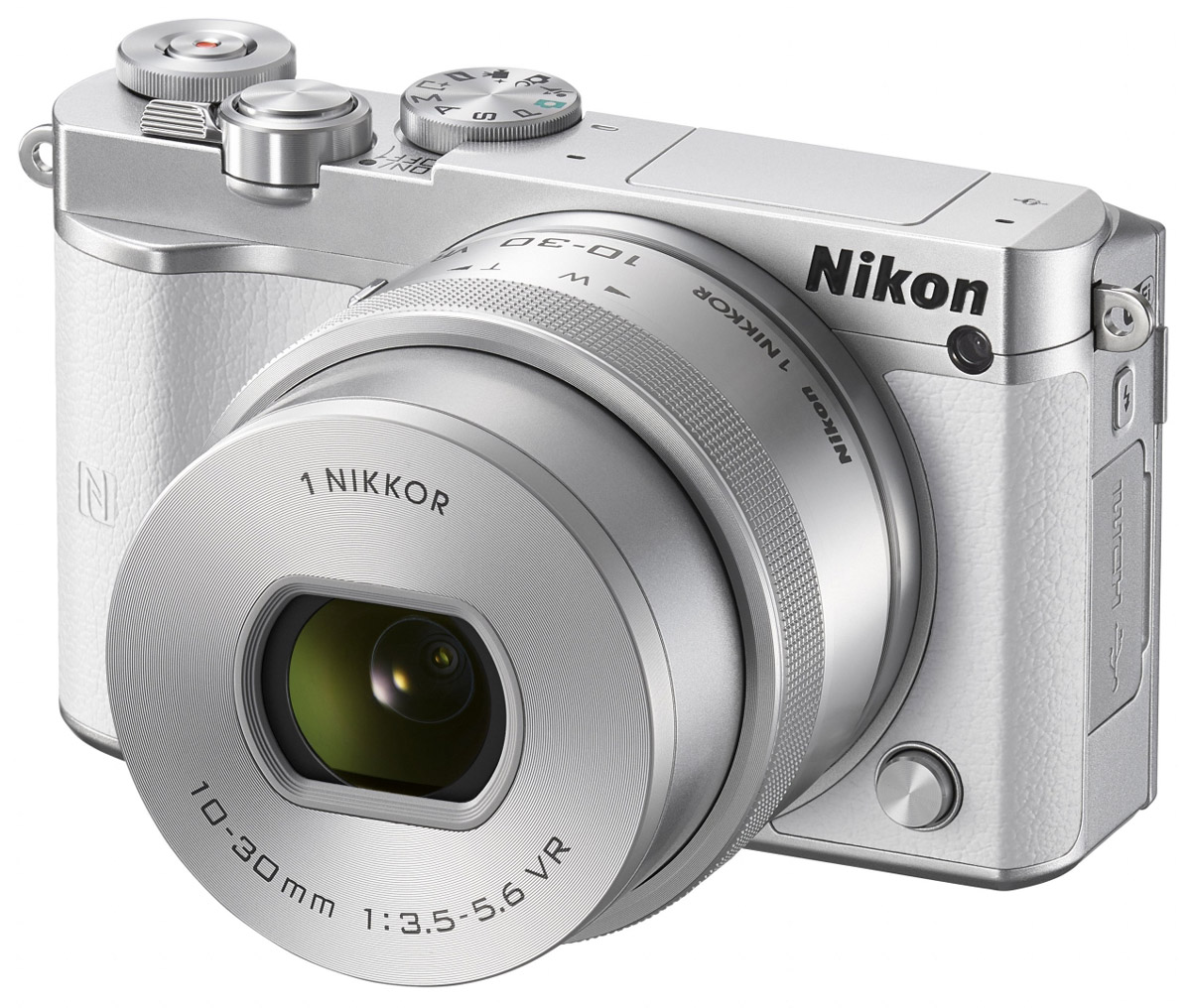 Nikon 1 J5 Kit 10-30 VR, White цифровая фотокамераVVA242K001 Nikon 1 J5 Kit 10-30 VR, White цифровая фотокамераVVA242K001Бросьте вызов обыденности с ультрапортативной системной фотокамерой Nikon 1 J5. Создавайте захватывающие 20,8-мегапиксельные изображения и удивительно резкие видеоролики с разрешением 4K. Благодаря исключительной скорости съемки, которая даже выше, чем у цифровых зеркальных фотокамер, вы не упустите интересный кадр.Ваши снимки будут выгодно отличаться от фотографий, снятых при помощи смартфонов, благодаря разрешению 20,8 мегапикселя. Фотокамера Nikon 1 J5 оснащена большой КМОП-матрицей и может использоваться с объективами 1 NIKKOR. Это отличный инструмент для реализации самых смелых творческих замыслов.При скорости 20 кадров в секунду с непрерывной автофокусировкой портативная фотокамера Nikon 1 J5 позволяет снимать сюжеты, недоступные даже для цифровой зеркальной фотокамеры. Благодаря режиму Спорт вы сможете запечатлеть самые стремительные движения и не упустите ни одного важного момента.Записывайте видеоролики сверхвысокой резкости с разрешением 4K? Создавайте неповторимые эффекты, замедляя ход времени с помощью плавного интервального видео или замедленной видеосъемки HD. Создавайте отличные фотографии одновременно с процессом видеосъемки.С легкостью размещайте лучшие снимки в социальных сетях. Фотокамера Nikon 1 J5 оснащена встроенным модулем Wi-Fi и поддерживает технологию NFC, что позволяет делиться высококачественными фотографиями быстрее, чем когда-либо, загрузив их через интеллектуальное устройство.Создавайте отличные фотоснимки и видеоролики. Касаясь сенсорного экрана с малым временем отклика, фотограф может фокусироваться, выполнять съемку и настраивать основные параметры. Поворачивайте экран вниз или вверх, чтобы снимать с необычного ракурса или создавать творческие автопортреты.Устройство так же удобно в управлении, как и цифровые зеркальные фотокамеры. К услугам пользователей диск выбора режимов PSAM, диск управления и кнопка Fn. Раскройте свой творческий потенциал и создавайте яркие изображения, запечатлев мир таким, каким видите его вы.