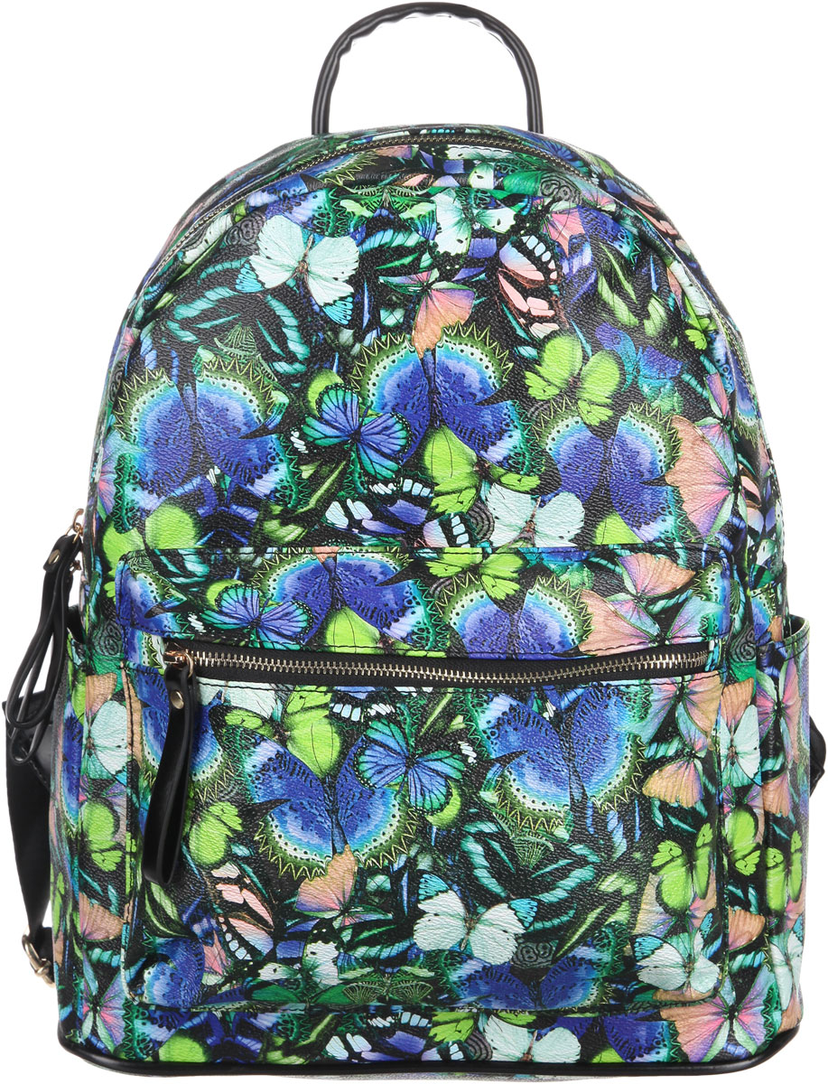 Рюкзак женский Orsa Oro, цвет: черный, синий, зеленый. D-236/54