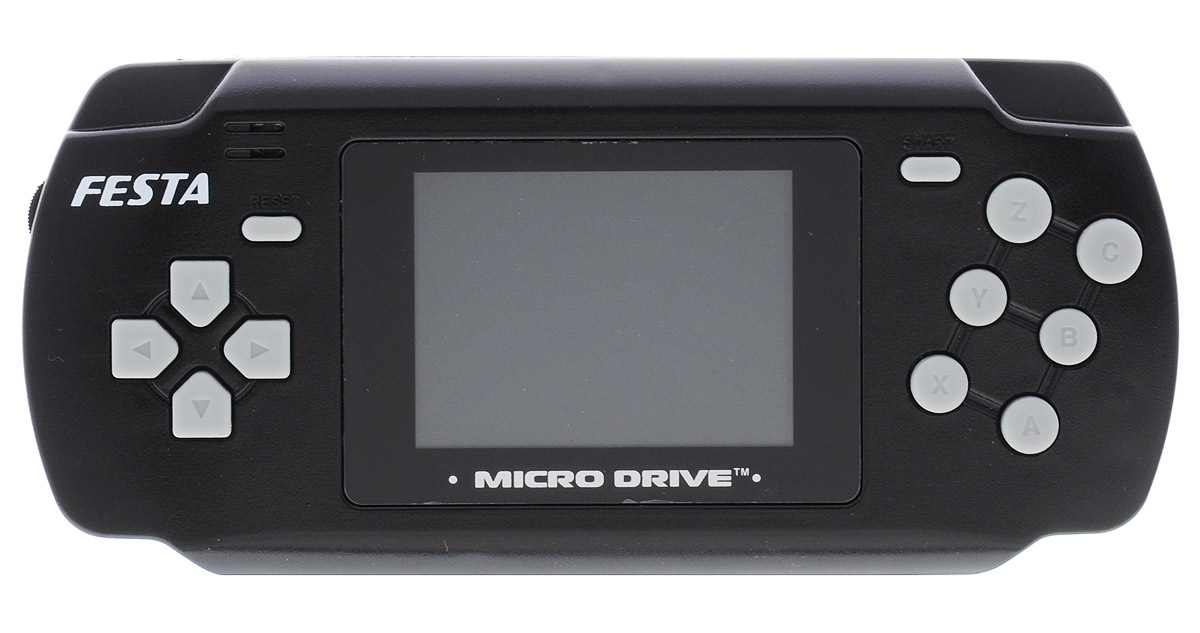 Portable Sega Micro Drive Festa игровая приставка (19 игр)6922041567684 Portable Sega Micro Drive Festa игровая приставка (19 игр)6922041567684Портативная игровая приставка разработана на основе 16-битной игровой консоли SEGA Megadrive 2 с установленными 19 классическими SEGA играми и благодаря встроенному слоту для картриджей в самом корпусе приставки, возможно играть с картриджами для SEGA. Полноцветный LCD экран с диагональю 2,4 дюйма, возможность подключения к телевизору, продолжительность автономной работы от аккумулятора - более 3 часов, качественный звук и возможность подключения наушников.
