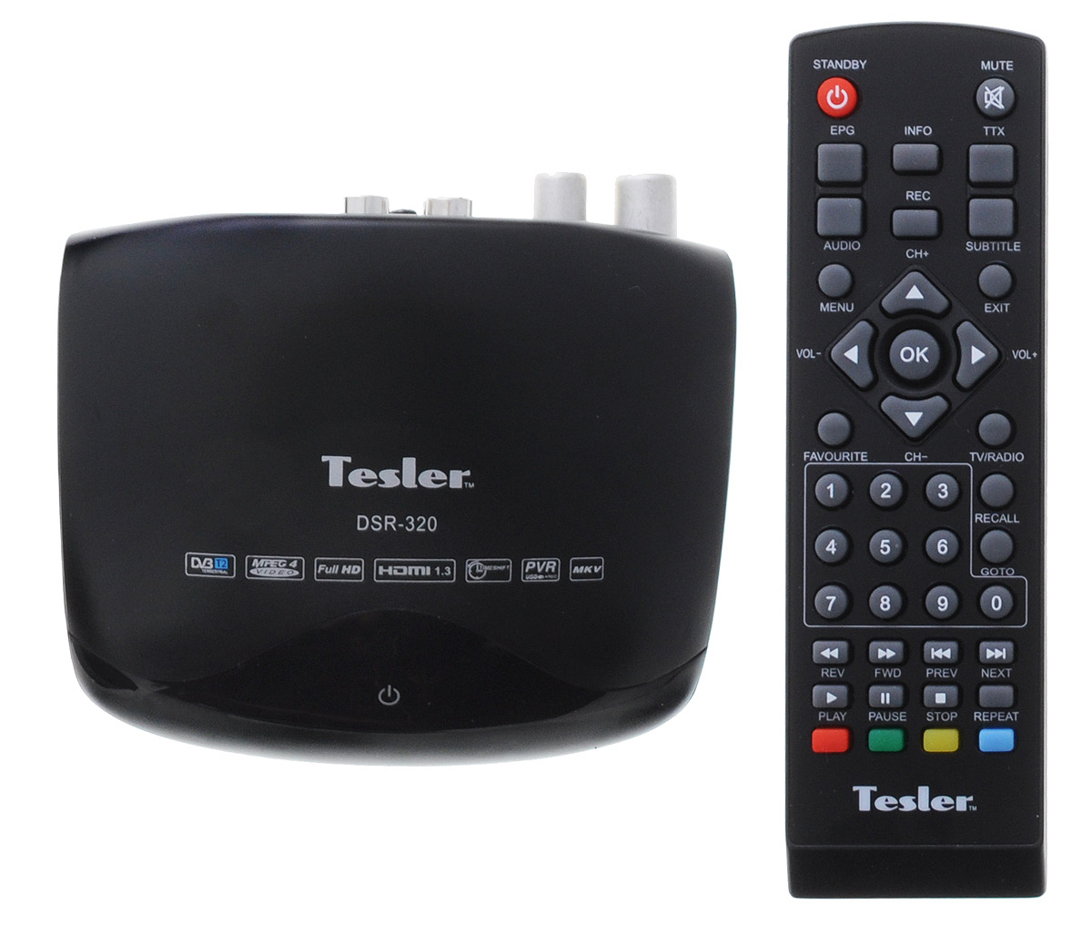Tesler DSR-320 цифровой телевизионный ресивер DVB-T2