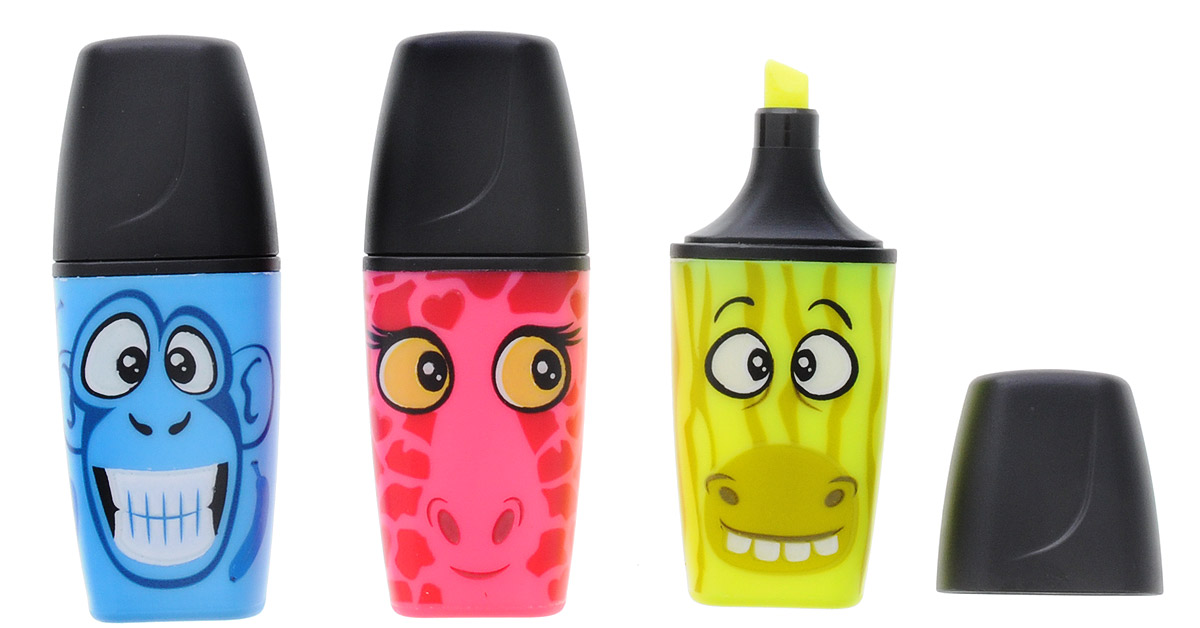 Stabilo Текстовыделитель Boss Mini Funnimals цвет желтый голубой розовый 3 шт - Письменные принадлежности - Маркеры Stabilo Текстовыделитель Boss Mini Funnimals цвет желтый голубой розовый 3 шт - Письменные принадлежности - Маркеры