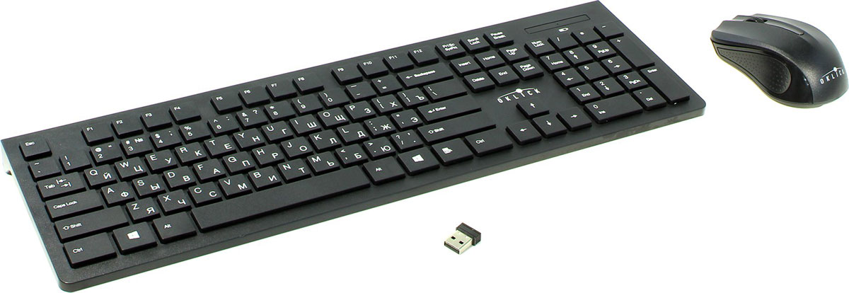 Oklick 250M, Black мышь + клавиатура