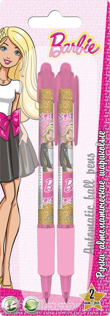 Barbie Набор шариковых ручек цвет чернил синий 2 штBRDB-US1-116-BL2 Barbie Набор шариковых ручек цвет чернил синий 2 штBRDB-US1-116-BL2Набор автоматических шариковых ручек Barbie станет незаменимым атрибутом в учебе любой юной школьницы.Ручки оснащены надежным механизмом, резиновым упором для пальцев, который обеспечивает комфортное письмо и качественным пишущим узлом. Предметы выполнены из качественных материалов и оформлены изображениями очаровательной Barbie.Не рекомендуется детям до 3-х лет.