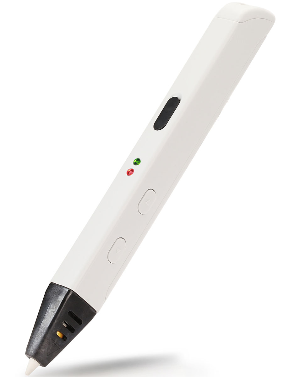 Myriwell RP600A, White 3D ручкаRP600AW Myriwell RP600A, White 3D ручкаRP600AWРучкой Myriwell RP600A очень приятно работать, ее дизайн и удобство по достоинству оценят творческие люди. Основными функциональными кнопками пользоваться удобно, они достаточно крупные. Само же устройство адаптировано для работы как левшей, так и правшей, и, конечно, работать комфортно и под указательный, и под большой палец. 3D-ручка Myriwell RP600A наделена функцией, именуемой в 3D принтерах RETRACT. Как только прекращается подача пластика, мотор тянет обратно ниточку лишнего пластика, и теперь он не вытекает из сопла. Больше не придется удалять излишек материала и качество изделия не пострадает!3D-ручка MyriwellRP600A успешно работает и от USB-устройств, и от сети, только необходимо учитывать силу тока, которая должна соответствовать 2 Амперам, в противном случае ручка хоть и включится, но нагреваться не будет.Для изменения рабочей температуры 3D-ручки RP600A, нужно снять серую резиновую заглушку и отрегулировать температуру. Повернув регулятор по часовой или против часовой стрелки, вы увеличиваете или уменьшаете температуру соответственно.Технология печати: FDM\FFFДиаметр сопла: 0,6 ммДиаметр нити: 1,75 ммРабочая температура экструдера: 130-240°С