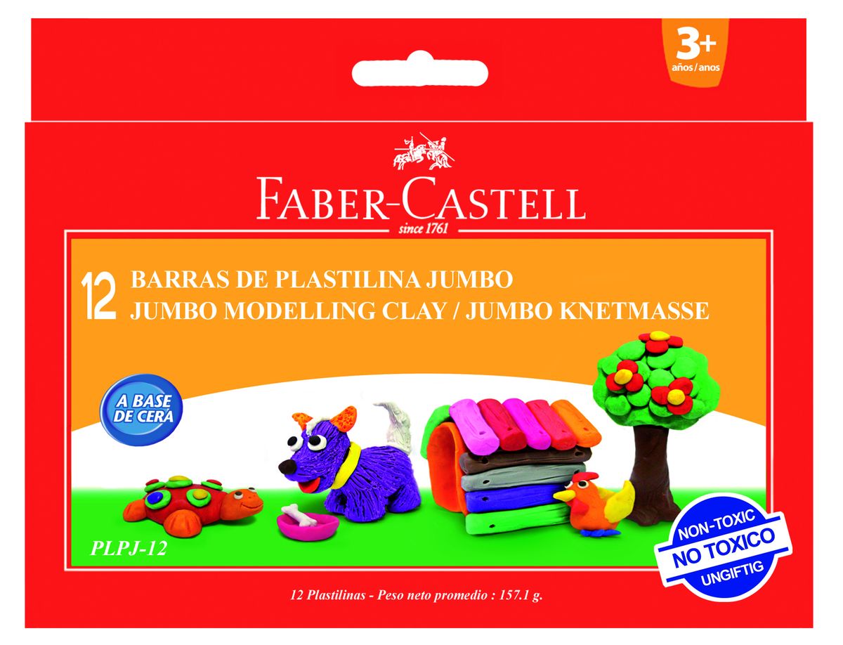 Faber-Castell Пластилин 12 шт