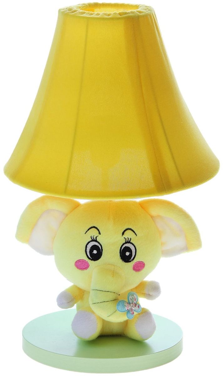 Лампа настольная Плюшевый слоненок желтый