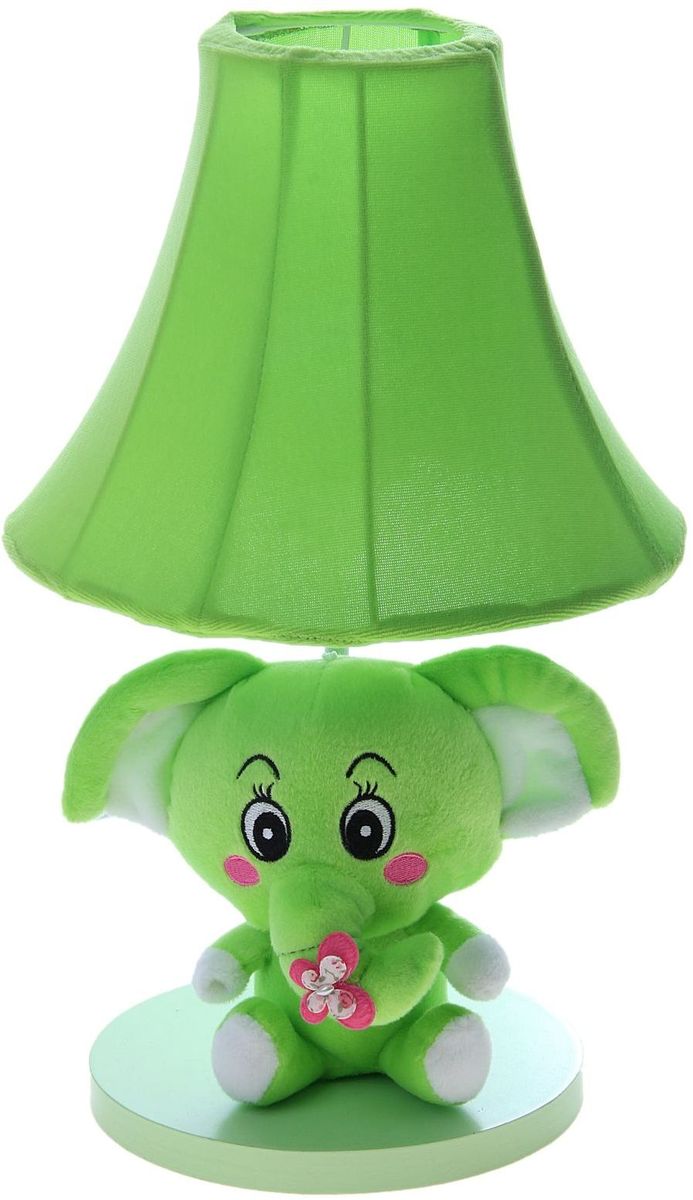 Лампа настольная Плюшевый слоненок зеленый