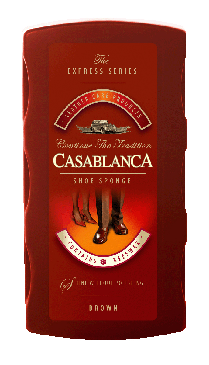 Губка для обуви Casablanca, цвет: коричневый. 1105