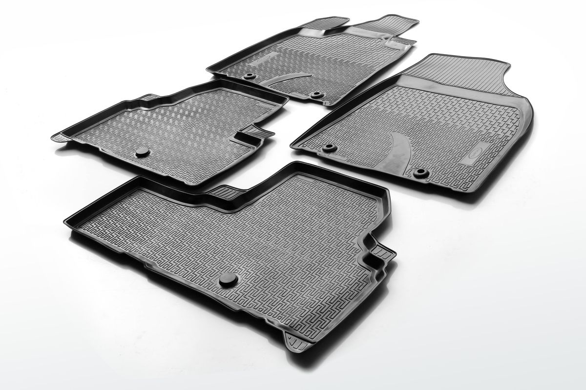 Коврики салона Rival для Lexus RX 2012-2015, полиуретан13201001 Коврики салона Rival для Lexus RX 2012-2015, полиуретан13201001Прочные и долговечные коврики Rival в салон автомобиля, изготовлены из высококачественного и экологичного сырья, полностью повторяют геометрию салона вашего автомобиля.- Надежная система крепления, позволяющая закрепить коврик на штатные элементы фиксации, в результате чего отсутствует эффект скольжения по салону автомобиля.- Высокая стойкость поверхности к стиранию.- Специализированный рисунок и высокий борт, препятствующие распространению грязи и жидкости по поверхности коврика.- Перемычка задних ковриков в комплекте предотвращает загрязнение тоннеля карданного вала.- Произведены из первичных материалов, в результате чего отсутствует неприятный запах в салоне автомобиля.- Высокая эластичность, можно беспрепятственно эксплуатировать при температуре от -45 ?C до +45 ?C.Уважаемые клиенты!Обращаем ваше внимание,что коврики имеет формусоответствующую модели данного автомобиля. Фото служит для визуального восприятия товара.