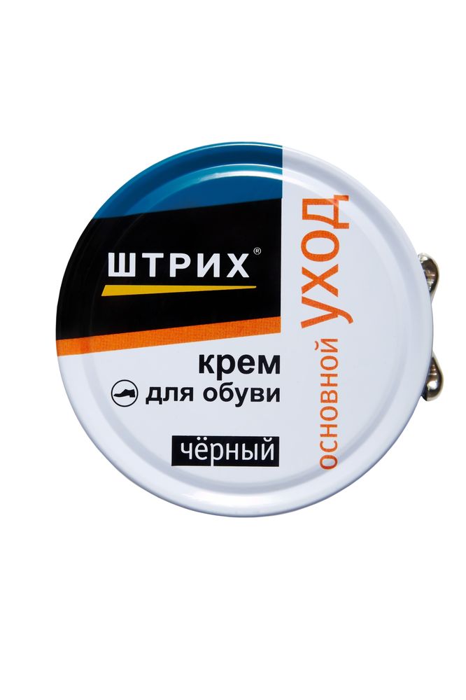 Крем Штрих для обуви, цвет черный , 50 млт0001385 Крем Штрих для обуви, цвет черный , 50 млт0001385Классический крем. Проникает глубоко в кожу и создает интенсивную защиту от влаги, грязи и соли. Очищает, восстанавливает цвет и придает зеркальный блеск. Легко наносится при помощи щетки, быстро впитывается и отлично полируется.