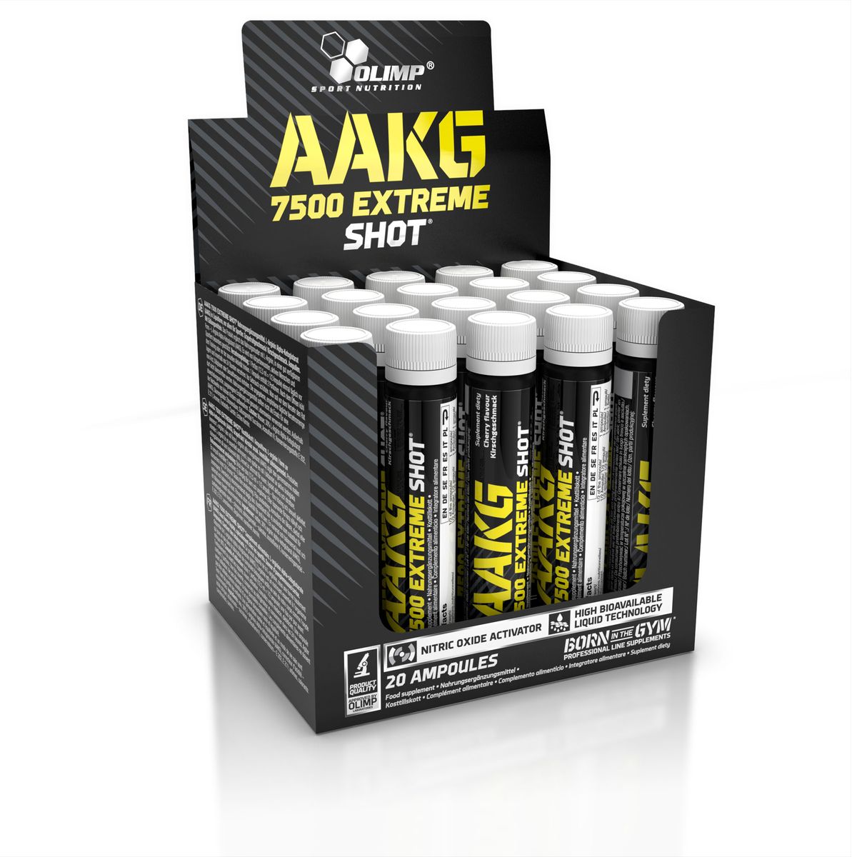 Аргинин Olimp Sport Nutrition AAKG 7500 Extreme Shot, вишня, 20 х 25 млO25235 Аргинин Olimp Sport Nutrition AAKG 7500 Extreme Shot, вишня, 20 х 25 млO25235Аргинин Olimp Sport Nutrition AAKG 7500 Extreme Shot - пищевая добавка, которая играет важную роль в делении мышечных клеток, восстановлении мышц после тренировок, заживлении травм, удалении шлаков, иммунной системе, а также увеличивает продукцию гормона роста. AAKG 7500 Extreme Shot изготовлен в виде легко усваивающейся формы - аргинин альфа-кетоглутарата. Компонент образует в организме оксид азот(NO). Он важен для построения рельефного тела, развитие функциональных возможностей и сохранения сексуальной деятельности. Рекомендации по применению: пить по пол ампулы перед тренировкой и после нее. Уважаемые клиенты! Обращаем ваше внимание на возможные изменения в дизайне упаковки. Качественные характеристики товара остаются неизменными. Поставка осуществляется в зависимости от наличия на складе.