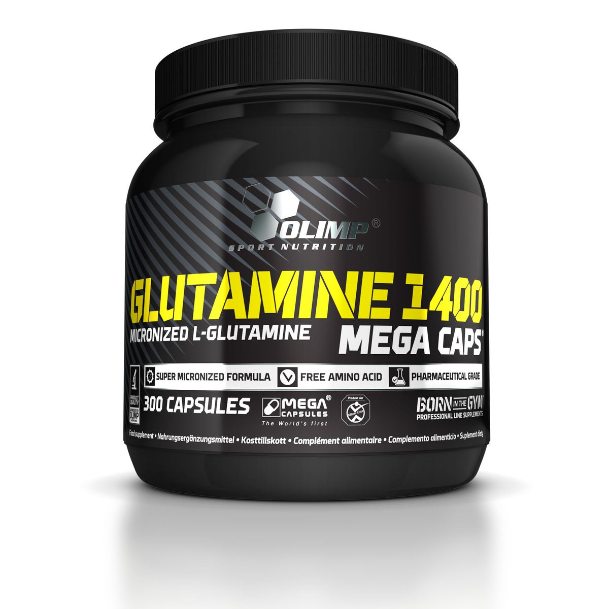 Глютамин Olimp Sport Nutrition 1400 Mega Caps, 300 капсулO25358 Глютамин Olimp Sport Nutrition 1400 Mega Caps, 300 капсулO25358Olimp Sport Nutrition 1400 Mega Caps - это уникальный продукт, содержащий очень высокую дозу (1400 мг) 100% фармацевтически чистого микронизированного L-глютамина в одной капсуле. L-глютамин - аминокислота с мощным анаболическим эффектом. В обычных условиях мышечные клетки полны глютамином, причем его присутствие играет роль магнита для других аминокислот. Они непрерывным потоком просачиваются внутрь клетки, чтобы стать строительным материалом для внутриклеточного белкового синтеза. Поскольку вместе с аминокислотами в клетку проникает и натрий, для понижения его концентрации клетка впускает внутрь себя воду. Вода же, как известно, это стимулятор белкового синтеза. В результате все внутренние белковые структуры клетки разрастаются и увеличиваются в объеме, создаются анаболические условия. Кроме того, L-глютамин является главным источником энергии для клеток иммунной системы. Соответственно, его недостаток вызывает иммунный сбой и прогрессию заболевания. Рекомендации по применению: принимать по 1 капсуле три раза в день - перед завтраком, после тренировки и перед сном. Хранить в недоступном для детей месте.Эта формула предназначена для спортсменов, работающих на развитие массового и мышечной силы.