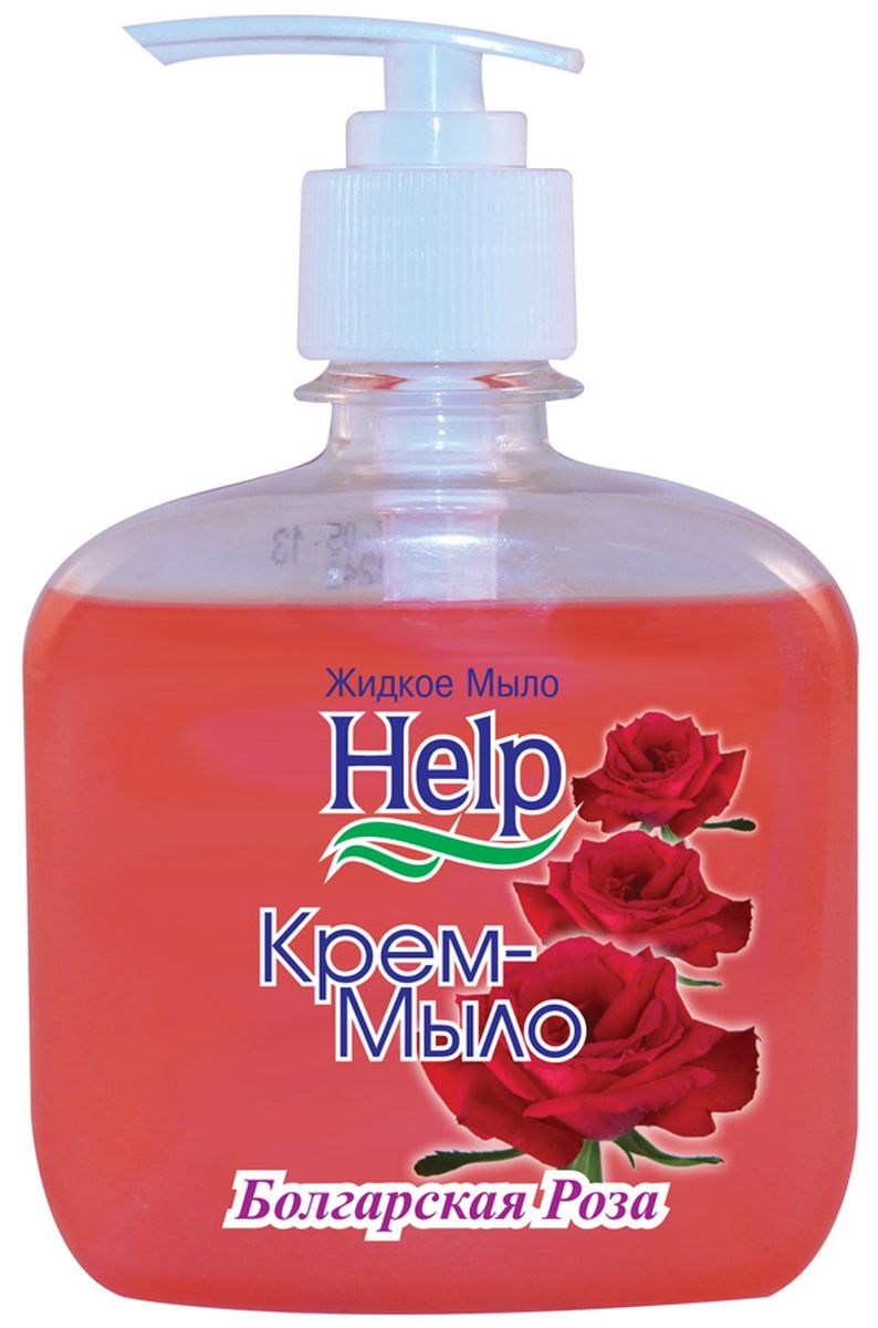 Мыло жидкое Help Болгарская роза, с дозатором, 300 мл4605845001500 Мыло жидкое Help Болгарская роза, с дозатором, 300 мл4605845001500Мыло Help Болгарская роза мягко очищает, увлажняет, придает мягкость коже рук. Специальные компоненты дополнительно питают кожу рук во время мытья. Мыло обладает гипоаллергенной парфюмерной композицией с ярким ароматом и пышной пеной.Состав: вода, сульфоэтоксилат натрия, кокамидопропилдиметилбетаин, диэтаноламид кислот кокосового масла, хлорид натрия, перламутровая добавка, парфюмерная композиция, консервант, краситель.Товар сертифицирован.Уважаемые клиенты!Обращаем ваше внимание на возможные изменения в дизайне упаковки. Качественные характеристики товара остаются неизменными. Поставка осуществляется в зависимости от наличия на складе.