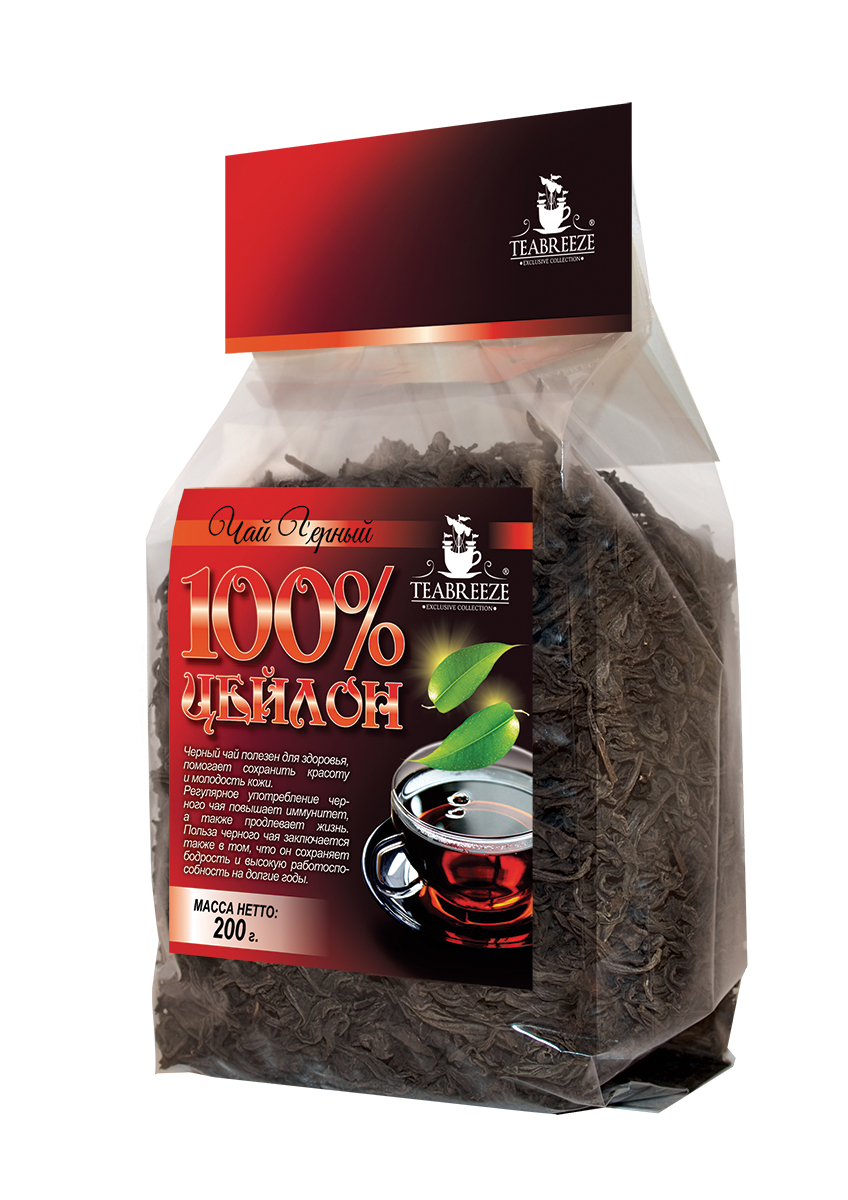 Teabreeze Цейлон крупнолистовой черный байховый чай, 200 гTB 1403-200 Teabreeze Цейлон крупнолистовой черный байховый чай, 200 гTB 1403-200Цейлонский чай Teabreeze, пожалуй, в наибольшей степени соответствует представлению западного человека о настоящем черном чае: это настой красно-коричневого, почти черного цвета, очень крепкий и ароматный. Чай, состоящий из длинных, тонких листьев, обладает фруктовым ароматом. Этот чай хорошо пить с молоком, и он отлично дополняет сладкий завтрак или дневную еду.