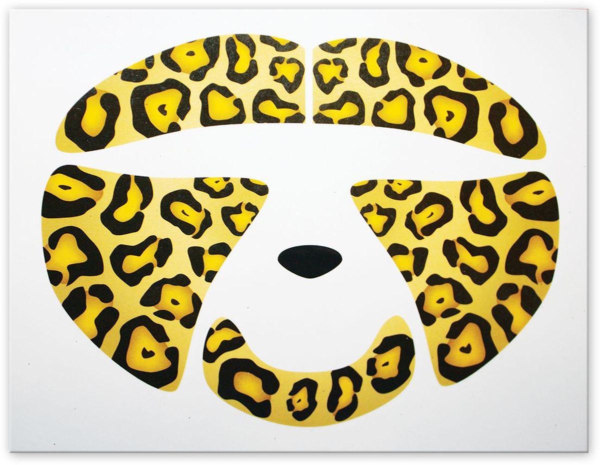 Partymania Украшение-стикер для лица Леопард