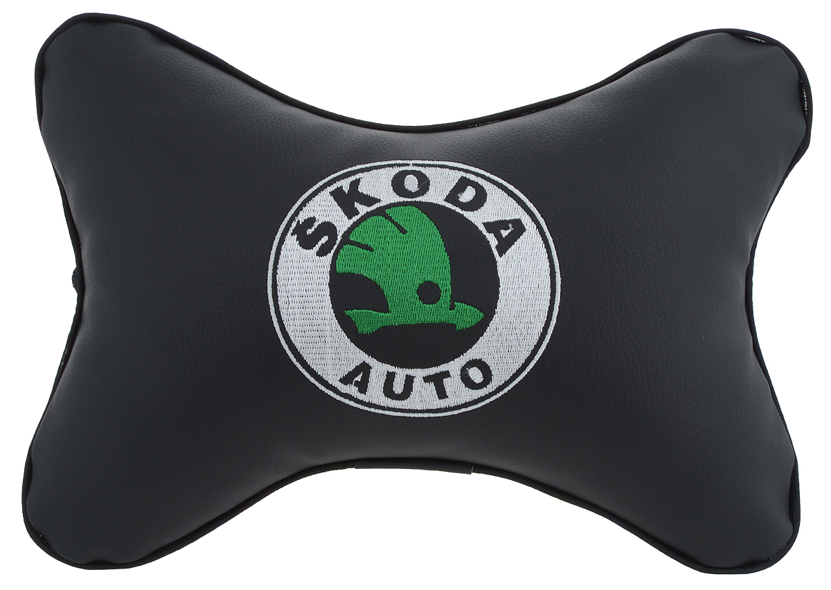 Подушка автомобильная Autoparts Skoda, на подголовник, цвет: черный, белый, зеленый, 30 х 20 смМ18 Подушка автомобильная Autoparts Skoda, на подголовник, цвет: черный, белый, зеленый, 30 х 20 смМ18Автомобильная подушка Autoparts Skoda, выполненная из эко-кожи с мягким наполнителем из холлофайбера, снимает усталость с шейных мышц, обеспечивает правильное положение головы и амортизирует нагрузки на шейные позвонки при резком маневрировании. Ее можно зафиксировать на подголовнике с помощью регулируемого по длине ремня. На изделии имеется молния, с помощью которой вы с легкостью сможете поменять наполнитель. Если ваши пассажиры захотят вздремнуть, то подушка под голову окажется очень кстати и поможет расслабиться.