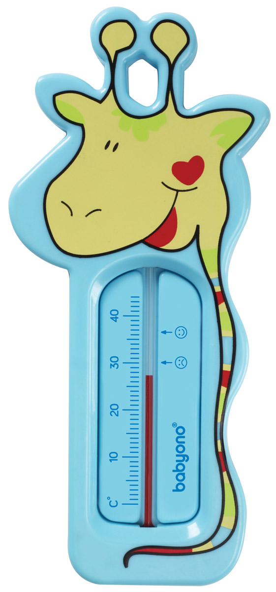 BabyOno Термометр для воды Жираф цвет голубой