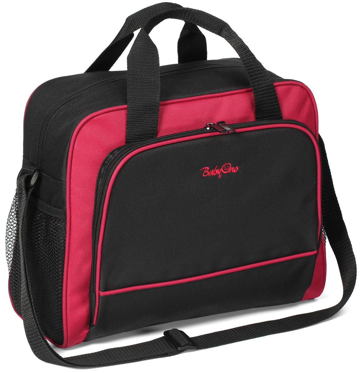BabyOno Сумка для мамы Basic цвет черный малиновый babyono сумка so city с матрасиком для пеленания