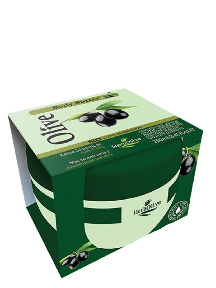 HerbOlive Масло для тела с оливой 250 мл5200310404290 HerbOlive Масло для тела с оливой 250 мл5200310404290Твердое масло для тела с оливой при соприкосновении с кожей нежно тает, питая, увлажняя и одаривая тело ароматом греческих масел и экстрактов растений. В составе:ценные масла оливы, карите, миндаля, пантенол.Средство увлажняет кожу, устраняет стянутость, шелушение, тонизирует кожу, хорошо впитывается, не оставляет ощущение жирности.Косметика произведена в Греции на основе органического сырья, НЕ СОДЕРЖИТ минеральные масла, вазелин, пропиленгликоль, парабены, генетически модифицированные продукты (ГМО)
