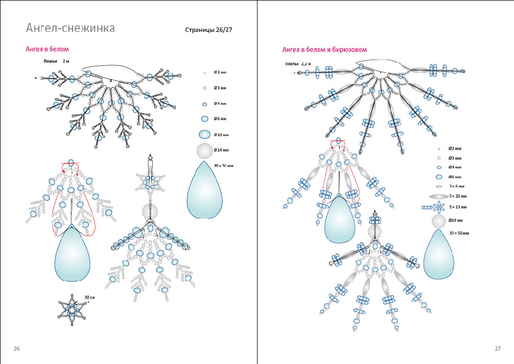 Ангел из бисера схема