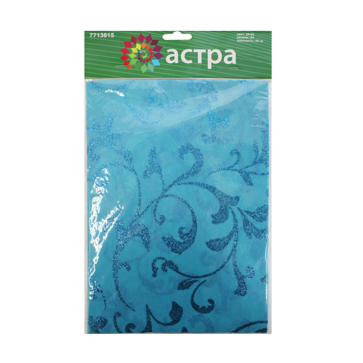 Декоративный нетканый материал Астра, с глитером, цвет: синий (28-20), 29,7 х 21 см, 10 шт. 77138157713815_28-20 Декоративный нетканый материал Астра, с глитером, цвет: синий (28-20), 29,7 х 21 см, 10 шт. 77138157713815_28-20Декоративный нетканый материал Астра прекрасно подходит для шитья развивающих книжек, создания фотоальбомов и открыток, а также новогодних украшений и игрушек для малышей. Ткань не скатывается, блестки не осыпаются, сохраняет первоначальный вид надолго!Плотность: 25 г/м2.