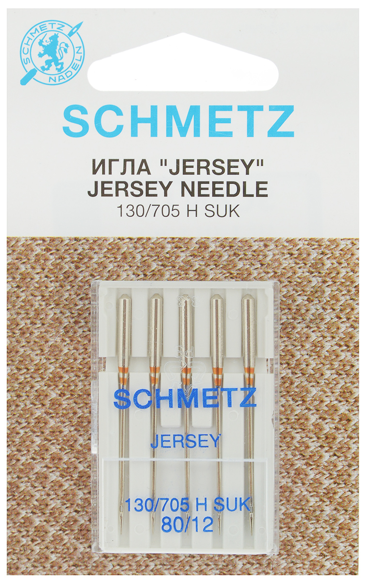Набор игл Schmetz Jersey, №80, 5 шт22:15.FB2.VCS Набор игл Schmetz Jersey, №80, 5 шт22:15.FB2.VCSНабор Schmetz Jersey состоит из пяти игл для бытовых швейных машин. Изделия выполнены из высококачественной стали. Предназначены для вязаных изделий и трикотажа.Комплектация: 5 шт. Размер игл: №80.Система игл: 130/705 H SUK.