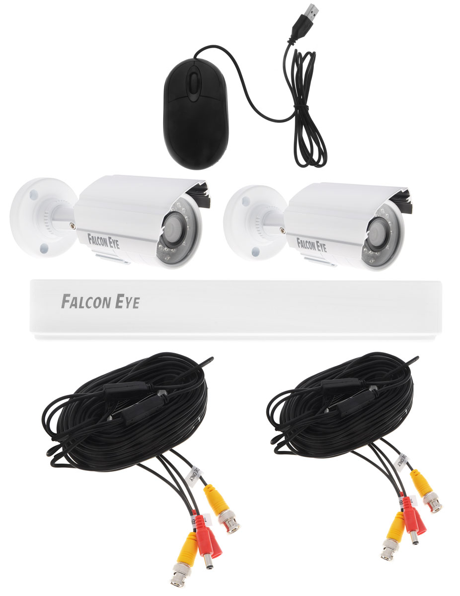 Falcon Eye FE-104AHD Kit Light комплект видеонаблюденияFE-104AHD KIT Light Falcon Eye FE-104AHD Kit Light комплект видеонаблюденияFE-104AHD KIT LightFalcon Eye FE-104AHD Kit Light - современный комплект видеонаблюдения, представляющий собой набор высококачественного оборудования для самостоятельного построения системы видеонаблюдения. Развернуть и настроить систему сможет даже не обладающий специальными знаниями человек. Технические характеристики комплекта, надежность и функциональность удовлетворяют самым строгим критериям оценки систем безопасности для дома офиса и дачи.Камеры с разрешением 1 Мпикс и сенсором Aptina AR0141 позволят записать сигнал с четкостью, достаточной для детального просмотра, а также для того, чтобы при необходимости использовать видеозапись, как доказательство противоправного действия. В видеорегистраторе воплощены все самые передовые технологии для систем видеонаблюдения: разрешение записи до 960H/720P/D1, возможность удаленного просмотра видео при помощи облачной технологии P2P на мобильных устройствах различных платформ.Резервное копирование: USB HDD, USB DVD-RWЗапись 4 каналов в разрешении 720P/ 960H/D1Поддержка мобильных платформ Android\ iOS\ Blackberry\ Windows MobileПоддержка 3GПоддержка интернет браузеров Windows IE\Firefox\Chrome\SafariПрограмма удаленного доступа CMSПоддержка двух потоковОС: Linux