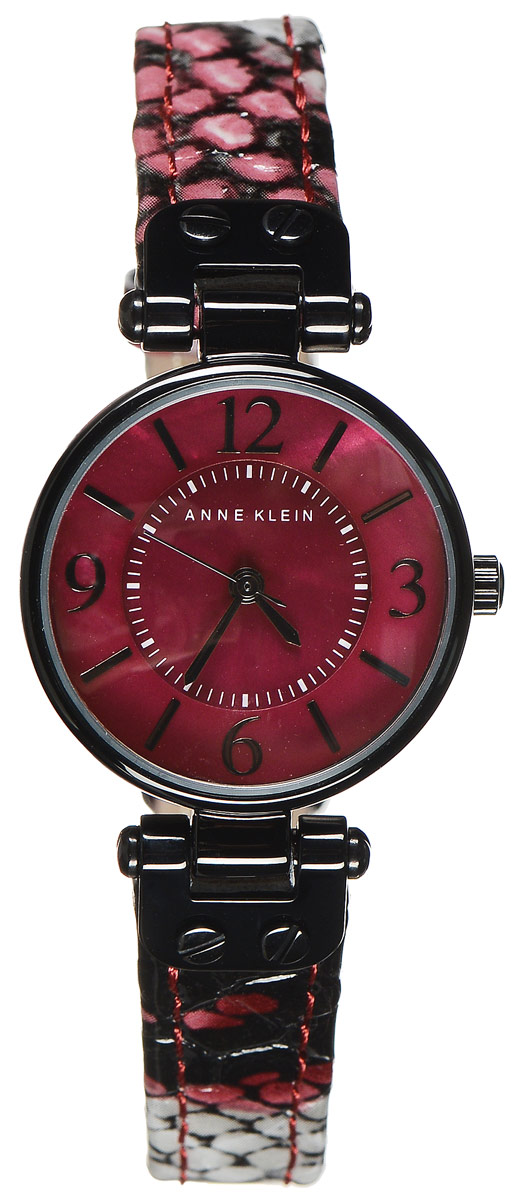 Часы наручные женские Anne Klein, цвет: черный, красный, серый. 9443 BMBY
