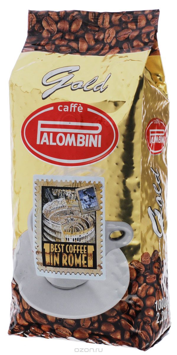 Palombini Gold кофе в зернах, 1 кг8009785302219 Palombini Gold кофе в зернах, 1 кг8009785302219Натуральный жареный кофе в зернах Palombini Gold, высшего сорта. Смесь лучших, тщательно отобранныхсортов Арабики и Робусты придаёт «ПаломбиниГолд» богатый аромат и мягкий вкус. Рекомендуется для приготовления: эспрессо и капучино. Смесь содержит 85% арабики и 15% робусты.Уважаемые клиенты! Обращаем ваше внимание на то, что упаковка может иметь несколько видов дизайна. Поставка осуществляется в зависимости от наличия на складе.