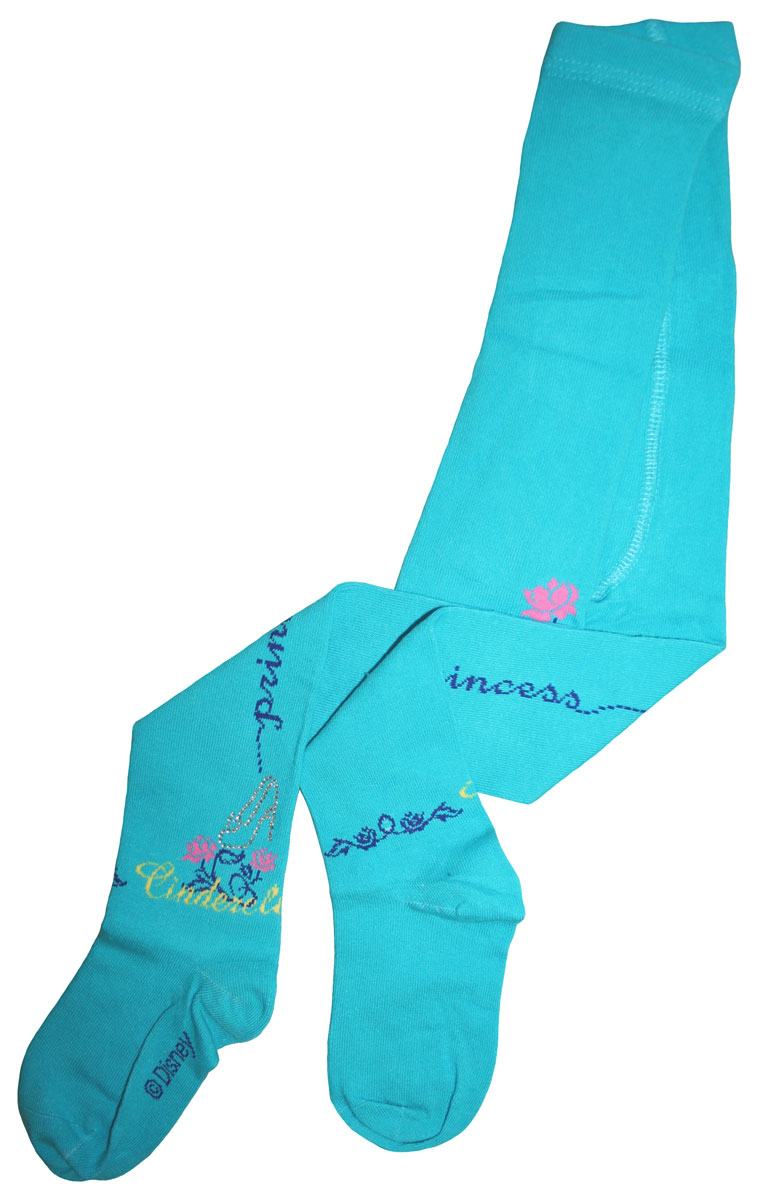 Колготки для девочки Master Socks Disney Princess, цвет: бирюзовый. 11200. Размер 98/104