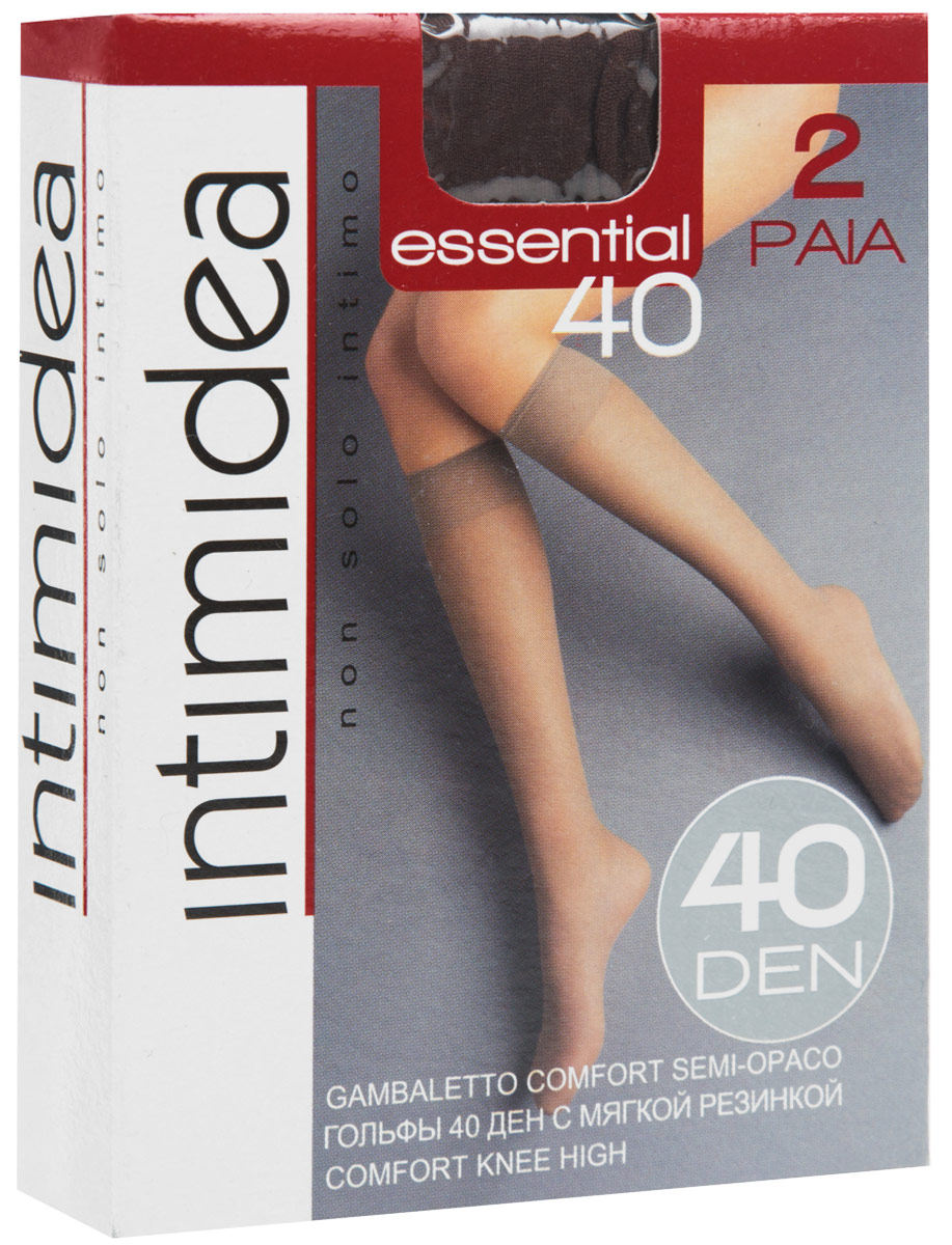 Гольфы женские Intimidea Essential 40, цвет: Mocca (кофе), 2 пары. Размер универсальныйEssential 40 Mocca Гольфы женские Intimidea Essential 40, цвет: Mocca (кофе), 2 пары. Размер универсальныйEssential 40 MoccaЭластичные женские гольфы Intimidea Essential, выполненные из полиамида с добавлением эластана, идеально подойдут для повседневной носки. Модель дополнена мягкой удобной резинкой и укрепленным мыском. В комплект входят 2 пары.Плотность: 40 Den.