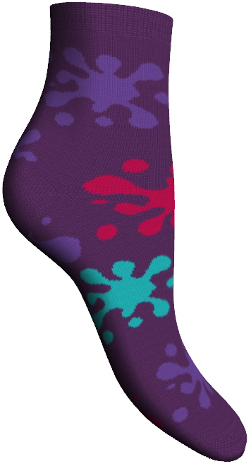 Носки женские Master Socks, цвет: фиолетовый. 85611. Размер 2585611 Носки женские Master Socks, цвет: фиолетовый. 85611. Размер 2585611Удобные укороченные носки Master Socks, изготовленные из высококачественного комбинированного материала, очень мягкие и приятные на ощупь, позволяют коже дышать.Эластичная резинка плотно облегает ногу, не сдавливая ее, обеспечивая комфорт и удобство. Носки оформлены оригинальным принтом.Практичные и комфортные носки великолепно подойдут к любой вашей обуви.