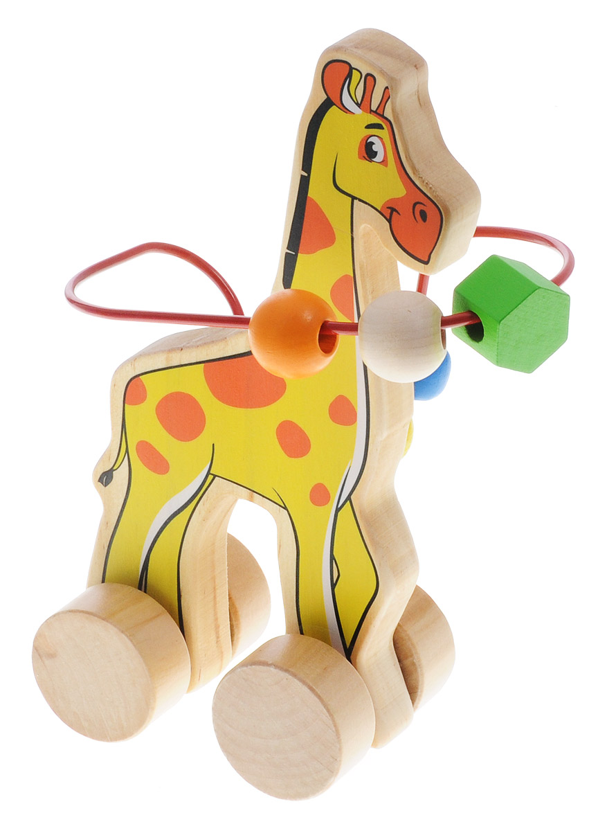 Мир деревянных игрушек Лабиринт-каталка Жираф