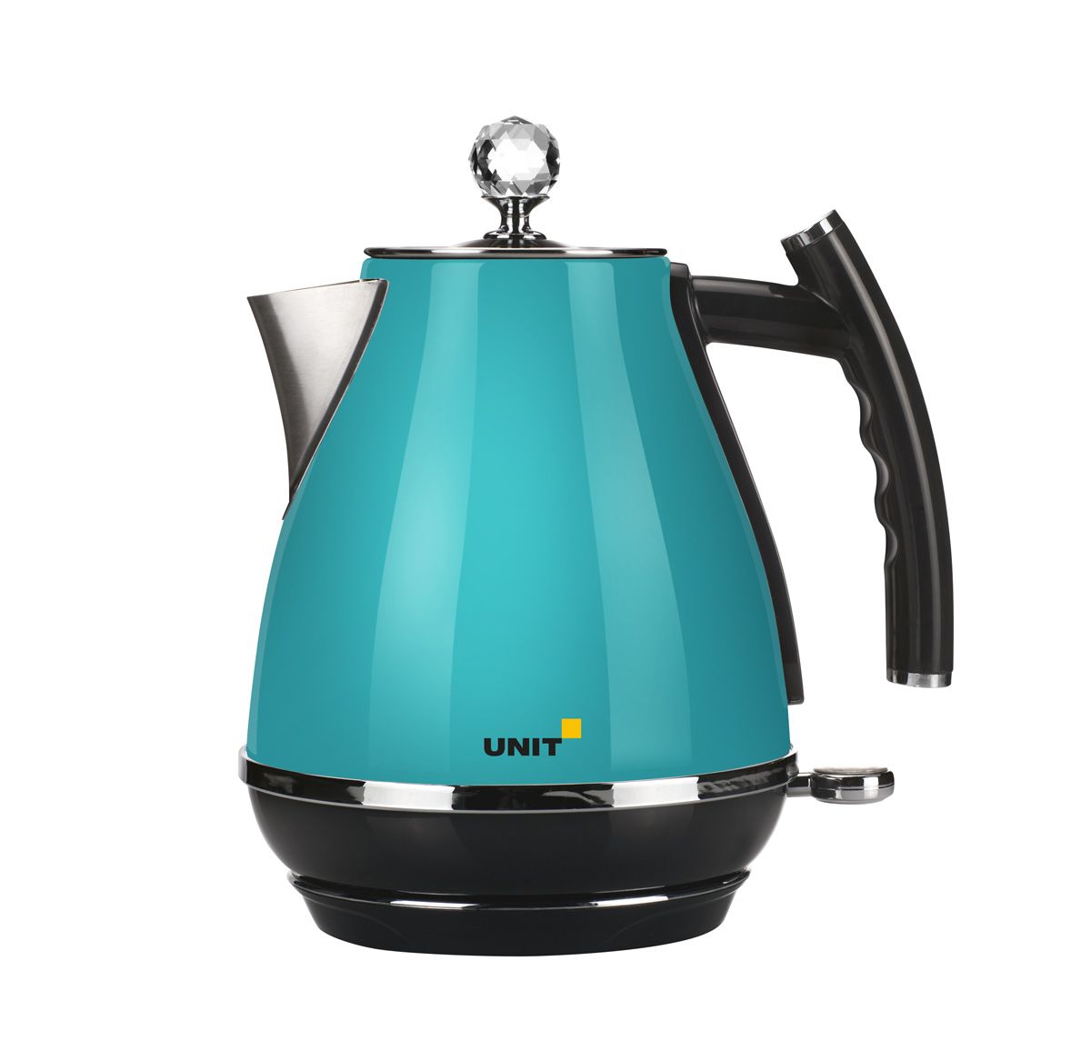 Unit UEK-263, Turquoise электрический чайникCE-0353953 Unit UEK-263, Turquoise электрический чайникCE-0353953Электрический чайник Unit UEK-263 имеет стильный ретро-дизайн и три степени защиты:Защита от включения без водыАвтоматическое выключение при закипанииЗащита от перегреваСтильный металлический корпус безусловно впишется в любой кухонный интерьер. Съёмный фильтр от накипи задерживает даже ее мельчайшие частицы, а компактный сетевой шнур удобно прячется в подставку. Вращение на базе питания на 360° позволит вам удобно устанавливать прибор. Кнопка включения/выключения снабжена подсветкой и подскажет вам о работе прибора.