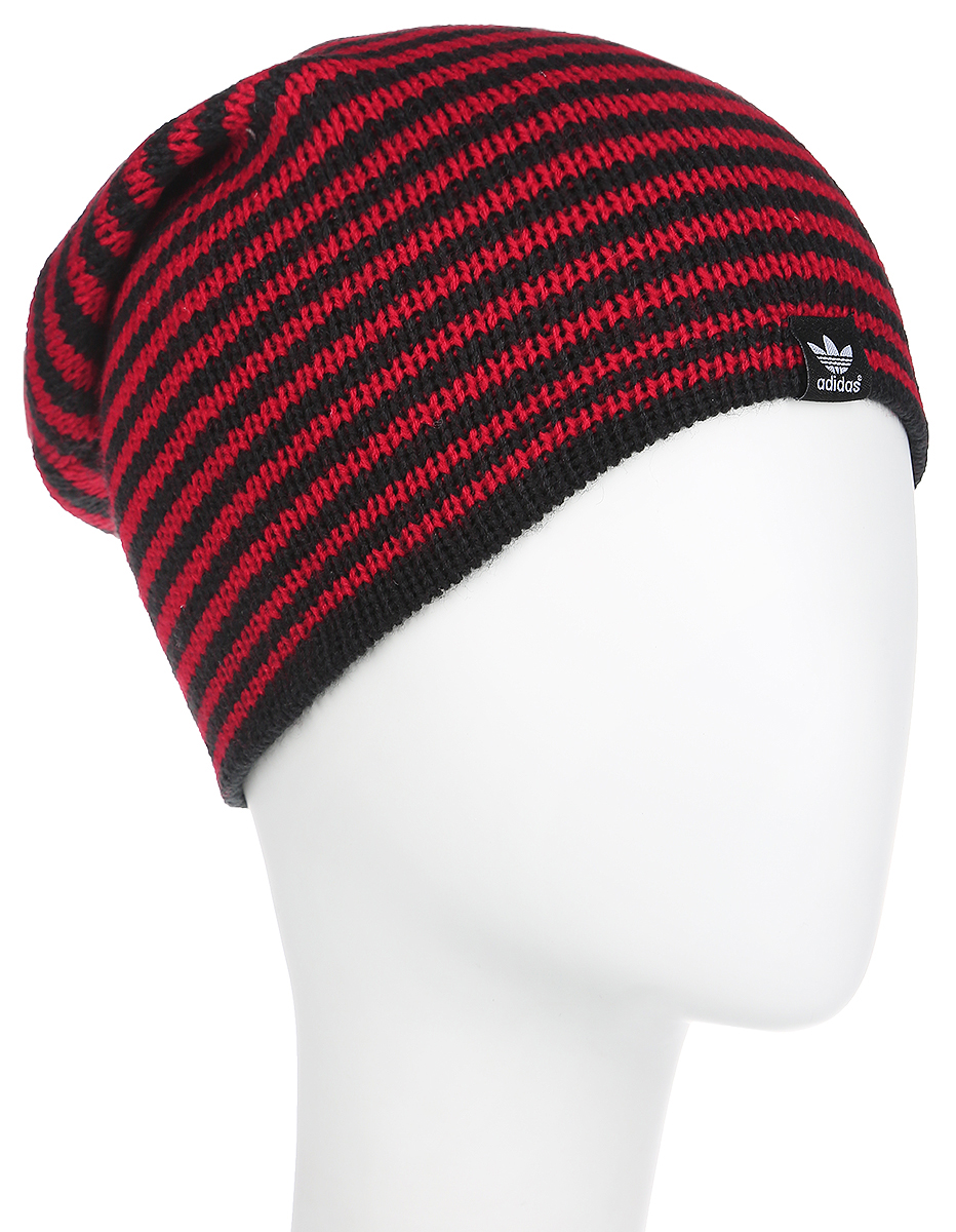 Шапка женская Adidas Beanie Rev ST, цвет: красный, черный. X52120. Размер 58/60X52120 Шапка женская Adidas Beanie Rev ST, цвет: красный, черный. X52120. Размер 58/60X52120Вязаная женская шапка Adidas Beanie Rev ST идеально подойдет для вас в прохладную погоду. Изготовленная из акрила, она мягкая и приятная на ощупь, максимально удерживает тепло. Шапочка двойная, плотно облегает голову, благодаря чему надежно защищает от ветра и мороза.Удлиненная модель шапки в полоску оформлена небольшой нашивкой с логотипом бренда. Такой стильный и теплый головной убор дополнит ваш образ и подчеркнет индивидуальность!Уважаемые клиенты!Размер, доступный для заказа, является обхватом головы.