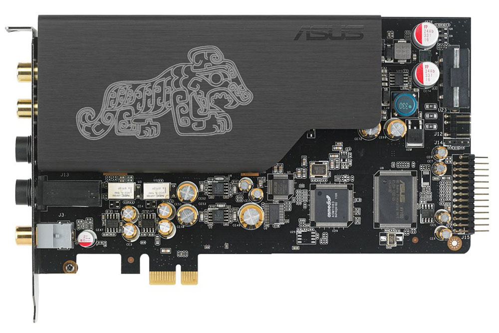 ASUS Essence STX II звуковая картаESSENCE STX II ASUS Essence STX II звуковая картаESSENCE STX IIAsus Essence STX II - звуковая карта для аудиофилов с оригинальным дизайном.Благодаря использованию отборных компонентов и продуманной конструкции соотношение сигнал/шум звуковой карты Xonar Essence STX II составляет 124 дБ. Это значит, что ее звучание в 64 раза чище, чем тот звук, который выдают обычные аудио-ядра, встраиваемые в материнские платы.Усилитель для наушников, встроенный в звуковую карту, позволит получить максимальное качество звука. Уровень искажений этого усилителя составляет менее 0.001% при подключении наушников с импедансом до 600 Ом.Многослойная конструкция печатной платы позволяет отделить аудиосигналы от источников шумов. Надежная электромагнитная изоляция аналоговых цепей обеспечивает низкий уровень посторонних шумов в воспроизводимом сигнале.В данной звуковой карте используется высококачественный цифро-аналоговый преобразователь Burr-brown PCM 1792A DAC, обладающий отличным соотношением сигнал-шум.Благодаря конденсаторам Fine Gold производства Nichicon звуковая карта обеспечивает глубокий бас и кристально чистые высокие частоты.Настройте оттенок звучания по всему вкусу: операционные усилители установлены в разъемы, поэтому их легко можно заменить другими.Тип звука: 2.0Интерфейс: PCI ExpressЧип: Asus AV100Отношение сигнал/шум: 124 дБ (фронтальный выход), 120 дБ (остальные каналы), 118 дБ (линейный вход)Гармоническое искажение: 0.0003% (-110 дБ, Front-Out), 0.001% (-100 дБ, выход на наушники)Диапазон частот: 10 - 90000 ГцЦифро-аналоговый преобразователь: 24 бит/192 кГц (Texas Instruments PCM1792A)Аналого-цифровой преобразователь: 24 бит/192 кГц (Cirrus-Logic CS5381)Частота дискретизации: 192 кГц, 176.4 кГц, 96 кГц, 88.2 кГц, 48 кГц, 44.1 кГцПоддержка API: DirectSound, DirectSound 3D GX 2.5, ASIO 2.0, OpenAL, A3D 1.0Системные требования:Один слот PCI Express 1.0 (или выше) для установки звуковой картыОС: Windows 10, Windows 8.1, Windows 8, Windows 7, Windows XP Professional (64 bit), Windows XPПроцессор: Intel или AMD с частотой 1 ГГцСистемная память: 256 МБ и более