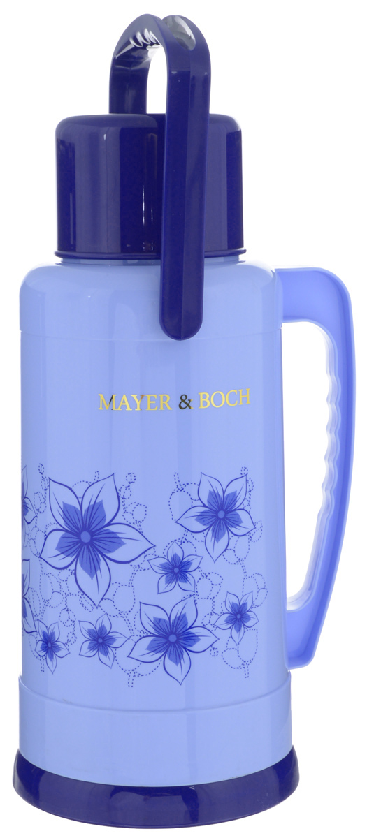 Термос Mayer & Boch, 3,2 л. 2370823708 Термос Mayer & Boch, 3,2 л. 2370823708Термос Mayer & Boch пригодится в любой ситуации: будь то экстремальный поход, пикник или поездка. Корпус термоса, выполненный из цветного пищевого полипропилена (пластика), декорирован цветочным узором. Для удобства переноски предусмотрена подвижная ручка. Колба термоса изготовлена из стекла, которое является экологически чистым материалом и прекрасно держит температуру. Пробка с силиконовой прослойкой плотно закрывает емкость и предотвращает проливание жидкости. Удобный носик позволит аккуратно налить напиток в съемную чашу, боковая ручка поможет крепко удерживать термос. Термос Mayer & Boch - это идеальный вариант для большой компании и дальней поездки. В него поместится большой объем жидкости, и вы в любое время сможете насладиться любимыми напитками. Диаметр горлышка: 4 см. Диаметр съемной чаши: 11 см. Высота съемной чаши: 8 см. Диаметр основания термоса: 17,5 см. Высота термоса: 40 см.