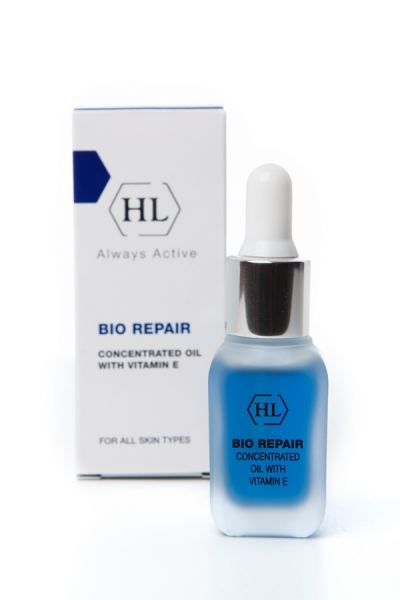 Holy Land Масляный концентрат в ампулах Bio Repair Concentrate Oil 15 мл103598 Holy Land Масляный концентрат в ампулах Bio Repair Concentrate Oil 15 мл103598Активный масляный концентрат с мощным восстанавливающим, защитным и сосудоукрепляющим действием. Действие: Глубокое питание, предотвращение сухости кожи.Стимуляция репаративных процессов.Предупреждение преждевременного старения кожи и образования морщин, обусловленных УФО и вредными внешними воздействиями.Смягчение и успокоение кожи.В послеоперационном периоде после пластических операций, глубоких пилингов и лазерных шлифовок для ускорения заживления кожи и профилактики осложнений. Активные компоненты: Repair Complex, масло сладкого миндаля, оливковое масло, масло жожоба, пантенол, коллаген, экстракт биоактивированного алоэ, эссенциальные масла, витамин Е, гуазулен, сквален. Repair Complex запатентованный комплекс растительных экстрактов и масел, обладающий уникальным восстанавливающим и сосудоукрепляющим действием.Эссенциальные масла незаменимые жирные кислоты, способствуют увлажнению кожи и укреплению ее барьерных функций, питают кожу и восстанавливают липидный барьер. Гуазулен компонент эфирного масла цветков ромашки. Оказывает регенерирующее, успокаивающее, противовоспалительное и противоаллергическое действие.