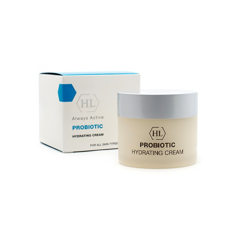 Holy Land Увлажняющий крем ProBiotic Hydrating Cream 50 мл127057 Holy Land Увлажняющий крем ProBiotic Hydrating Cream 50 мл127057Легкий увлажняющий крем для любого типа кожи. Действие: Препятствует потере влаги. Защищает кожу от воздействий окружающей среды. Предотвращает сухость, шелушение и раздражение кожи. Активные компоненты: Экстракт цветков липы содержит витамин С, каротиноиды, гликозиды, флавоноиды, танины и эфирное масло. Оказывает смягчающее, успокаивающее и регенерирующее воздействие на кожу, улучшает защитные функции, замедляет процесс преждевременного старения.Сок алоэ насыщен биологически активными веществами (полисахариды, ферменты, незаменимые аминокислоты, антиоксидантный комплекс, в который входят витамины А, С, группы В). Обладает противовоспалительным, заживляющим, увлажняющим, защитным и регенерирующим действием, обеспечивает многоуровневую защиту кожи.