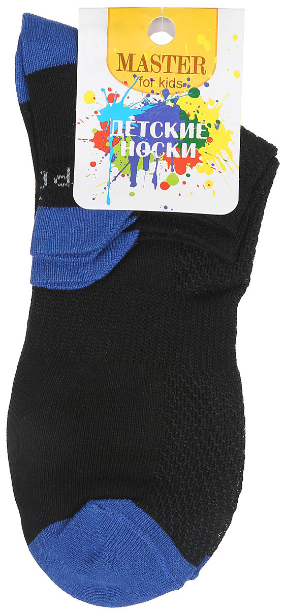 Носки детские Master Socks, цвет: черный. 52056. Размер 2052056 Носки детские Master Socks, цвет: черный. 52056. Размер 2052056Спортивные детские носки Master Socks изготовлены из натурального хлопка и полиамида. Ткань легкая, тактильно приятная, хорошо пропускает воздух. Короткая модель носков имеет эластичную резинку с фигурным краем, которая мягко облегает ножку ребенка, обеспечивая удобство и комфорт. Изделие оформлено надписями. Удобные и прочные носочки станут отличным дополнением к детскому гардеробу!Уважаемые клиенты!Размер, доступный для заказа, является длиной стопы.