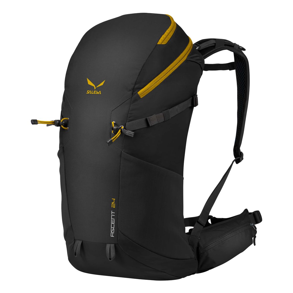 Рюкзак туристический Salewa Ascent 24, цвет: черный, 24 л1120_0900 Рюкзак туристический Salewa Ascent 24, цвет: черный, 24 л1120_0900Новая современная модель рюкзака Salewa Ascent 24, которая прекрасно подойдет как для однодневных так и для более длительных путешествий.Особенности:- петли для крепления ледоруба / лыжных палок- внутреннее отделение для хранения ценных вещей- боковые карманы- карман в набедренном поясе- петли для навески дополнительного снаряжения на набедренном поясе- подвесная система motionfit