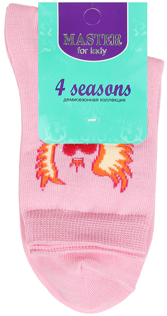Носки женские Master Socks, цвет: розовый. 55003. Размер 2355003 Носки женские Master Socks, цвет: розовый. 55003. Размер 2355003Удобные носки Master Socks, изготовленные из высококачественного комбинированного материала, очень мягкие и приятные на ощупь, позволяют коже дышать. Эластичная резинка плотно облегает ногу, не сдавливая ее, обеспечивая комфорт и удобство. Носки с паголенком классической длины оформлены оригинальным рисунком в виде сердец. Практичные и комфортные носки великолепно подойдут к любой вашей обуви.