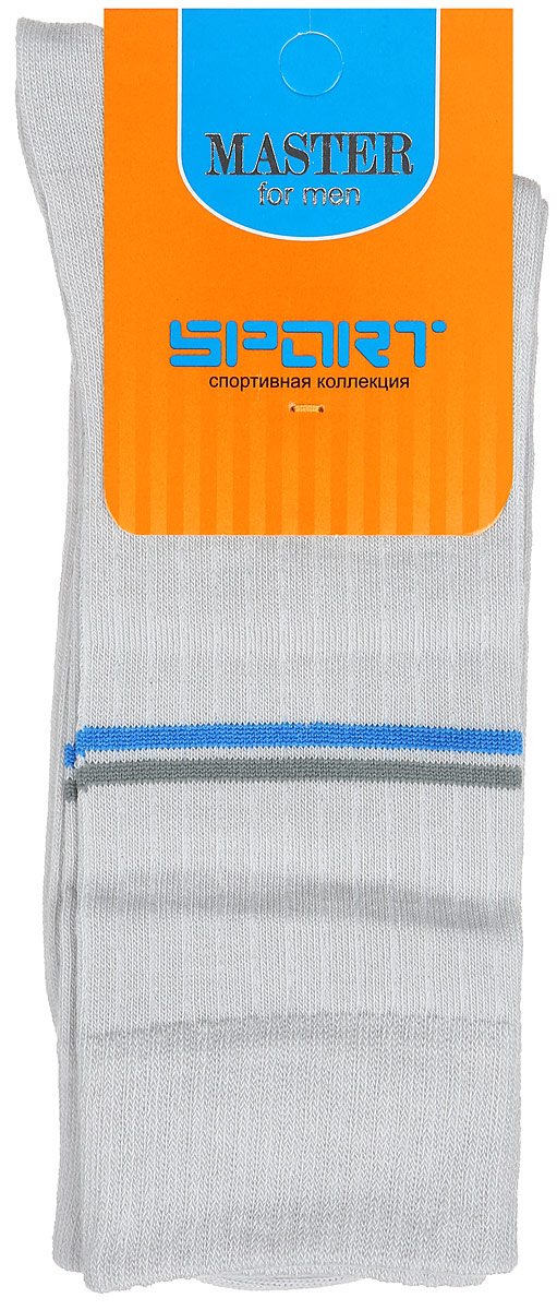 Носки мужские Master Socks, цвет: светло-серый. 58902. Размер 2558902 Носки мужские Master Socks, цвет: светло-серый. 58902. Размер 2558902Удобные носки Master Socks, изготовленные из высококачественного комбинированного материала, очень мягкие и приятные на ощупь, позволяют коже дышать. Эластичная резинка плотно облегает ногу, не сдавливая ее, обеспечивая комфорт и удобство. Носки с паголенком классической длины оформлены двумя полосками контрастного цвета в верхней части носка. Практичные и комфортные носки великолепно подойдут к любой вашей обуви.