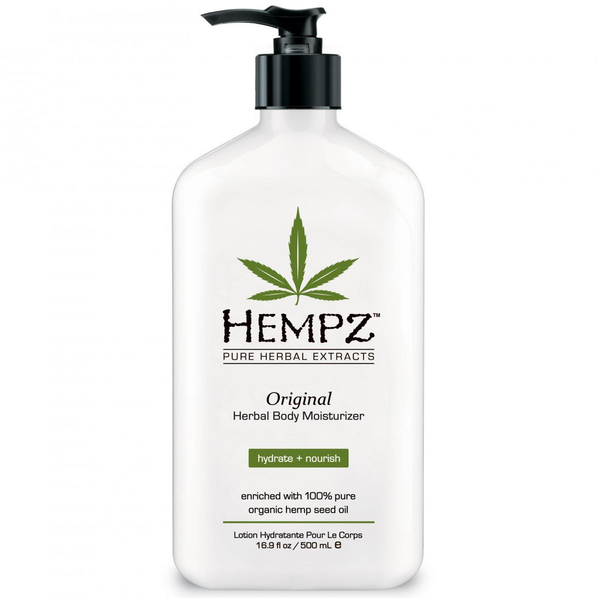 Hempz Молочко для тела увлажняющее Оригинальное Original Herbal Moisturizer 500 мл110-1270-03 Hempz Молочко для тела увлажняющее Оригинальное Original Herbal Moisturizer 500 мл110-1270-03Фрмула на основе масла и экстракта семян конопли, масла дерева ши и экстракта корня женьшеня повышает тонус кожи, успокаивает и смягчает. Витамины А, С и Е нейтрализуют агрессивное воздействие окружающей среды, а так же способствуют разглаживанию мелких морщин, защищают кожу от разрушительного действия свободных радикалов. Аромат: Свежий цветочный и Банан