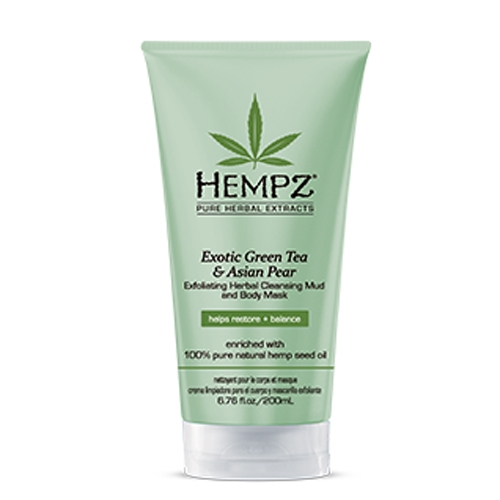Hempz Маска-глина растительная отшелушивающая Exotic Green Tea and Asian Pear Exfoliating Mud and Body Mask 200 мл676280022669 Hempz Маска-глина растительная отшелушивающая Exotic Green Tea and Asian Pear Exfoliating Mud and Body Mask 200 мл676280022669Отшелушивающяя растительная маска-глина Hempz Экзотический зеленый чай и Азиатская груша содержит органическое конопляное масло, экстракты зеленого чая и азиатской груши, экстракт ягод асаи и витамины А, С, Е и В5.Оказывает комплексное воздействие: эти компоненты успокаивают, смягчают и тонизируют кожу, стимулируя ее регенерацию и уберегая от воспалительных реакций. Кроме того, они обеспечивают интенсивное увлажнение покрова кожи, которое будет длиться 12 часов. Особого внимания также заслуживает действие витаминов, которые защищают эпидермис от оксидантов и загрязняющих элементов, тем самым существенно продлевая его молодость и красоту.