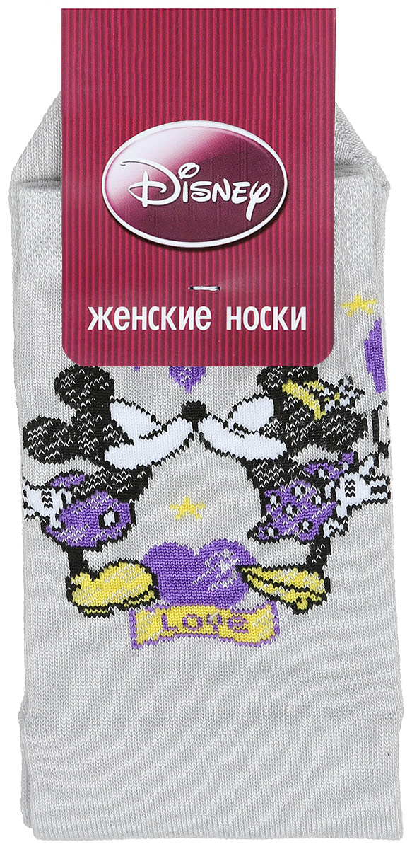 Носки женские Master Socks, цвет: светло-серый. 15101. Размер 2515101 Носки женские Master Socks, цвет: светло-серый. 15101. Размер 2515101Удобные носки Master Socks, изготовленные из высококачественного комбинированного материала, очень мягкие и приятные на ощупь, позволяют коже дышать.Эластичная резинка плотно облегает ногу, не сдавливая ее, обеспечивая комфорт и удобство. Носки оформлены принтом с изображением героев мультфильма.Практичные и комфортные носки великолепно подойдут к любой вашей обуви.