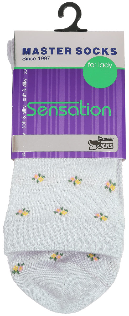 Носки женские Master Socks, цвет: светло-зеленый. 85702. Размер 2385702 Носки женские Master Socks, цвет: светло-зеленый. 85702. Размер 2385702Удобные носки Master Socks, изготовленные из высококачественного комбинированного материала, очень мягкие и приятные на ощупь, позволяют коже дышать.Эластичная резинка плотно облегает ногу, не сдавливая ее, обеспечивая комфорт и удобство. Носки цветочным орнаментом и дополнены перфорацией.Практичные и комфортные носки великолепно подойдут к любой вашей обуви.