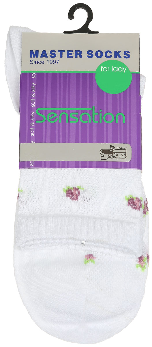 Носки женские Master Socks, цвет: белый. 85702. Размер 2585702 Носки женские Master Socks, цвет: белый. 85702. Размер 2585702Удобные носки Master Socks, изготовленные из высококачественного комбинированного материала, очень мягкие и приятные на ощупь, позволяют коже дышать.Эластичная резинка плотно облегает ногу, не сдавливая ее, обеспечивая комфорт и удобство. Носки оформлены полупрозрачным орнаментом.Практичные и комфортные носки великолепно подойдут к любой вашей обуви.