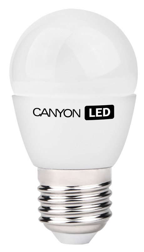 Лампа светодиодная Canyon, цоколь Е27, 3,3W, 4000КPE27FR3.3W230VN Лампа светодиодная Canyon, цоколь Е27, 3,3W, 4000КPE27FR3.3W230VNЛампочка Canyon шаровидной формы имеет компактные габариты. Лампа излучает яркий свет и обеспечивает значительную экономию энергии, что минимизирует затраты на обслуживание.
