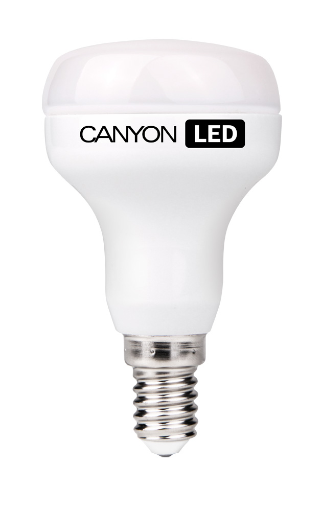 Лампа светодиодная Canyon, цоколь Е14, 6W, 2700К. R50E14FR6W230VWR50E14FR6W230VW Лампа светодиодная Canyon, цоколь Е14, 6W, 2700К. R50E14FR6W230VWR50E14FR6W230VWЛампочка Canyon имеет уникальный модуль Cob Ice Canyon, позволяющий избежать чрезмерного нагревания. Предназначена для установки в светильниках с цоколем Е14. Является отличной современной альтернативой для обычных ламп накаливания, позволяющей экономить до 90% электроэнергии.